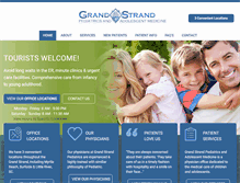 Tablet Screenshot of grandstrandpeds.com